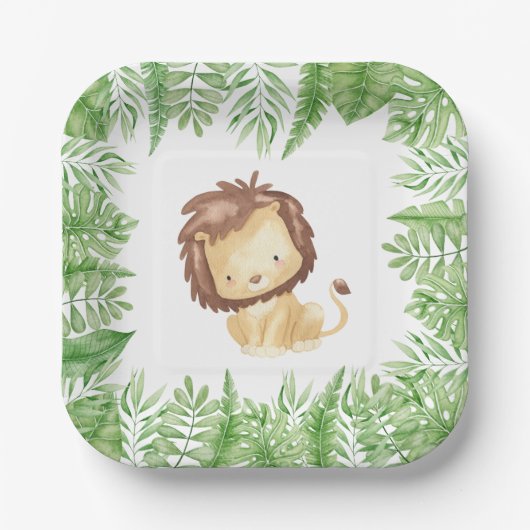 Leo Safari Baby Duschpapier Teller (Vorderseite)
