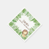 Leo Safari Baby Shower Napkins Serviette (Ecke)