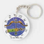 Leo Sagittarius Acrylic Keychain Schlüsselanhänger (Rückseite)
