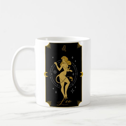 Leo Saucy signiert astrologische Tasse (Links)