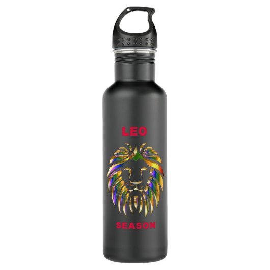 Leo Season Edelstahlflasche (Vorderseite)