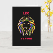 Leo Season Karte (Gelbe Blume)