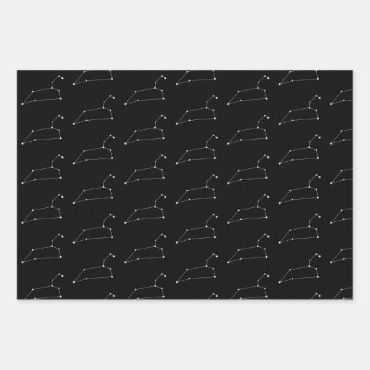 Leo-Set von 3 Wrapping Paper-Sets Geschenkpapier Set (Vorderseite 3)