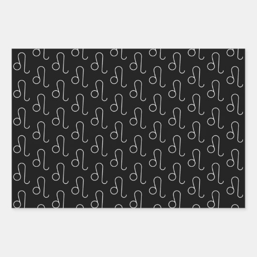 Leo-Set von 3 Wrapping Paper-Sets Geschenkpapier Set (Vorderseite 2)