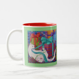Leo Shred die Feiertage-Tasse Zweifarbige Tasse