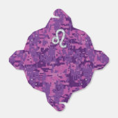 Leo Sign auf Pink Fuchsia Digital Camouflage Geschenkschachtel (Ungefaltet)