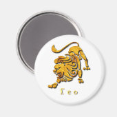 Leo Sign Magnet (Vorderseite/Rückseite)