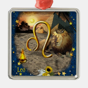 Leo Silbernes Ornament