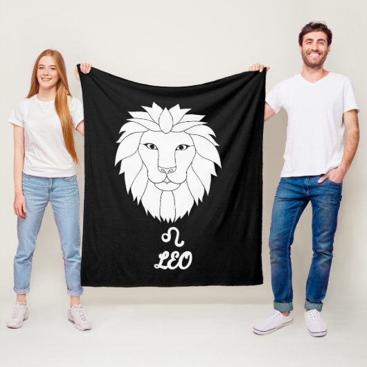 Leo Silhouette Fleece Blanket (Beispiel)