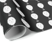 Leo Silhouette Wrapping Paper Geschenkpapier (Rolleneckpunkt)