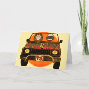 Leo Sock Monkey Karte