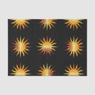 Leo Sonne Feuerzeichen Geburtsmonat Schwarz Rot & Seidenpapier