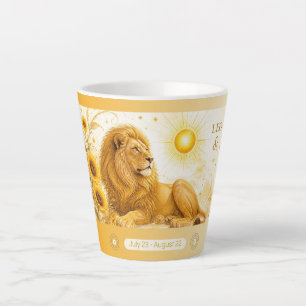Leo-Sonnenblume Art Nouveau Kleine Latte-Tasse Milchtasse