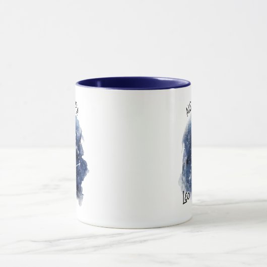 Leo Starry Night Constellation Individuelle Name Tasse (Zentrum)