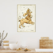 Leo Sternbild Kunstdruck Antik Poster (Küche)