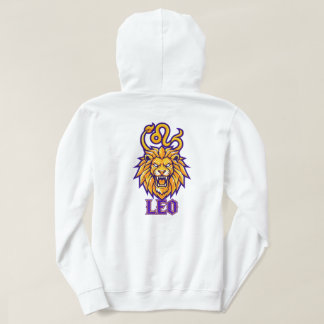 Leo-Sternzeichen Goldenes Maskottchen Grafik Hoodie