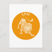 Leo, Sternzeichen, Horoskop, Astrologie Postkarte (Vorderseite)