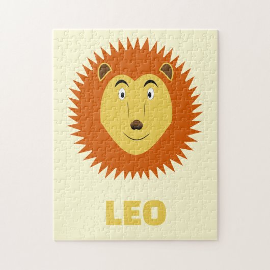 Leo-Sternzeichen Löwe Geburtstag Benutzerdefiniert Puzzle (Vertikal)