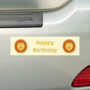 Leo-Sternzeichen Löwe Geburtstag Custom Autoaufkleber