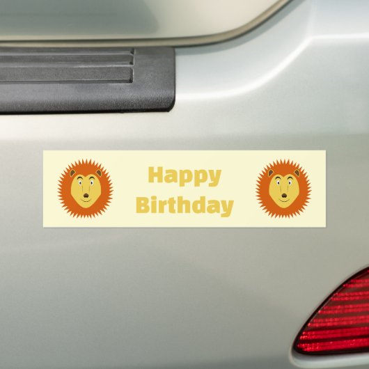 Leo-Sternzeichen Löwe Geburtstag Custom Autoaufkleber (Auf Auto)
