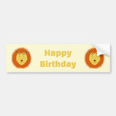 Leo-Sternzeichen Löwe Geburtstag Custom Autoaufkleber (Vorne)
