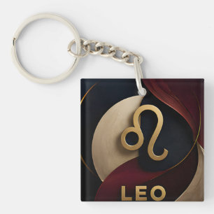 Leo-Sternzeichen Luxus-Geschenk zur Astrologie Schlüsselanhänger