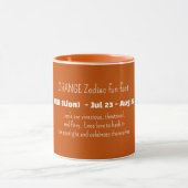 LEO-Sternzeichen Persönlichkeitsmerkmale Tasse (Zentrum)