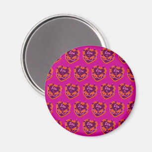 Leo-Sternzeichen-Schmetterlingsherz-Geburtstagstor Magnet