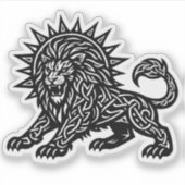 Leo-Sternzeichen Sonnenmähne Löwe | BurnsInHell Aufkleber (Vorderseite)