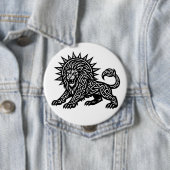 Leo Sternzeichen Sonnenmähne Löwe | BurnsInHell Button (Beispiel)