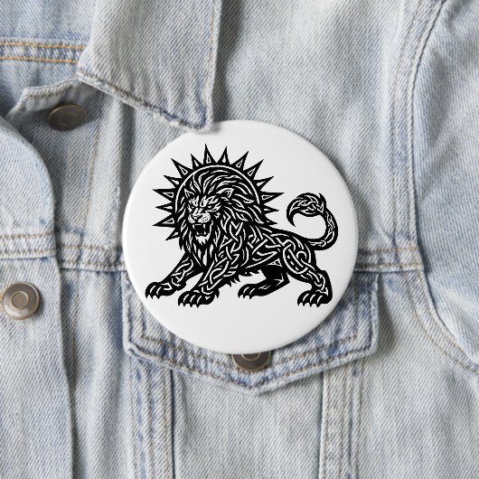 Leo Sternzeichen Sonnenmähne Löwe | BurnsInHell Button (Beispiel)