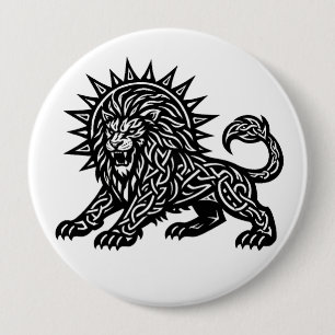 Leo Sternzeichen Sonnenmähne Löwe BurnsInHell Button
