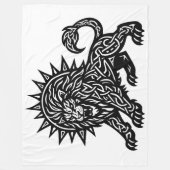 Leo Sternzeichen Sonnenmähne Löwe | BurnsInHell Fleecedecke (Vorderseite)