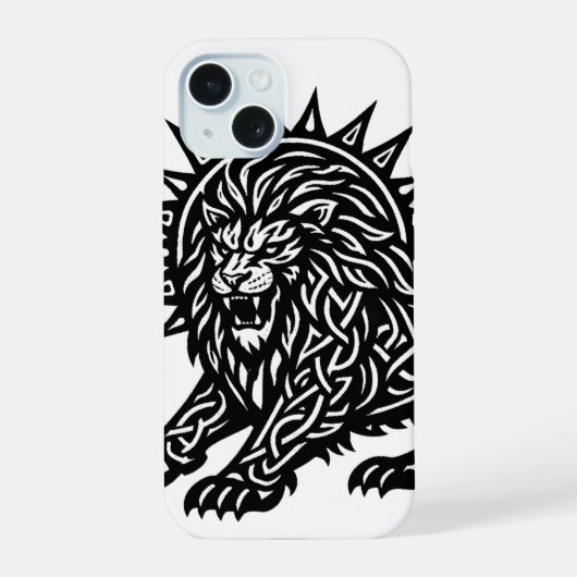 Leo Sternzeichen Sonnenmähne Löwe | BurnsInHell iPhone 15 Hülle (Rückseite)