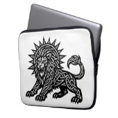 Leo Sternzeichen Sonnenmähne Löwe | BurnsInHell Laptopschutzhülle (Vorderseite Links)