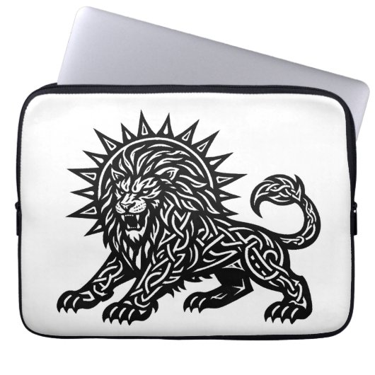 Leo Sternzeichen Sonnenmähne Löwe | BurnsInHell Laptopschutzhülle (Vorderseite)