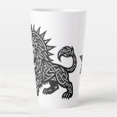 Leo Sternzeichen Sonnenmähne Löwe | BurnsInHell Milchtasse (Vorderseite)