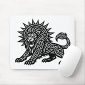 Leo Sternzeichen Sonnenmähne Löwe | BurnsInHell Mousepad (Mit Mouse)