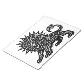 Leo Sternzeichen Sonnenmähne Löwe | BurnsInHell Notizblock (angewinkelt)