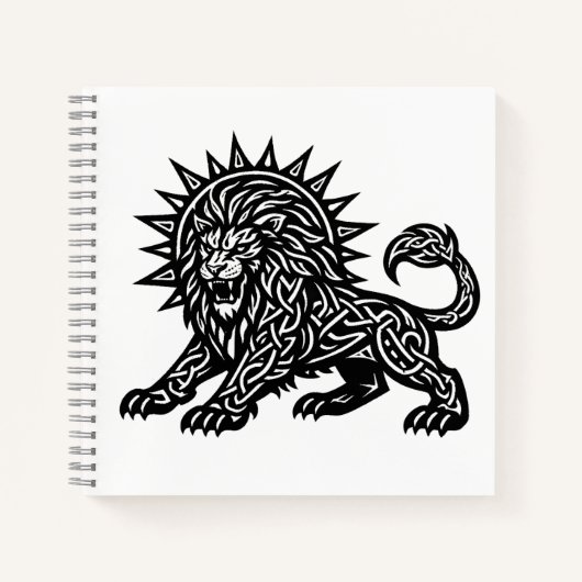 Leo-Sternzeichen Sonnenmähne Löwe | BurnsInHell Notizblock (Vorderseite)