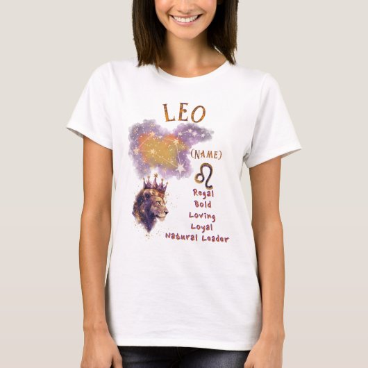 Leo-Sternzeichen T-Shirt *1 (Vorderseite)