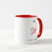 Leo-Sternzeichen-Tasse – Astrologie-Kaffeetasse Tasse (VorderseiteRechts)