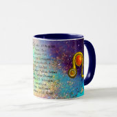 LEO,STRENGHT TAROT ASTROLOGY ZODIAC GEBURTSTAG TASSE (VorderseiteRechts)