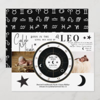 LEO Sun & Moon Signage Zodiac Signage Geburtsankün