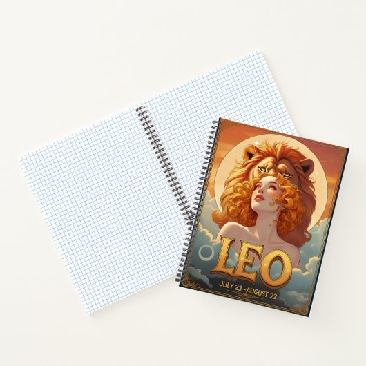 Leo Sun Sign July August Birthday Lion Notizblock (Innenseite)