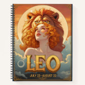 Leo Sun Sign July August Birthday Lion Notizblock (Vorderseite)
