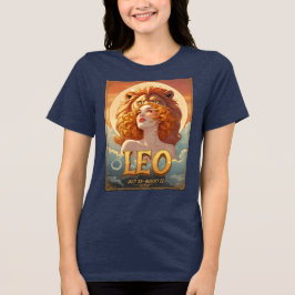 Leo Sun Sign July August Lion Astrologie Tri-Blend Shirt