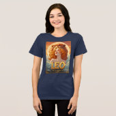 Leo Sun Sign July August Lion Astrologie Tri-Blend Shirt (Vorderseite voll)