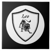 Leo-Symbol       Fliese (Vorderseite)