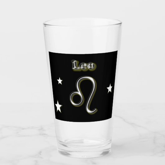 Leo-Symbol   Glas (Vorderseite)